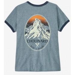 Patagonia Krekls W CHOUINARD Crest Ringer Responsibili-Tee Thermal Blue