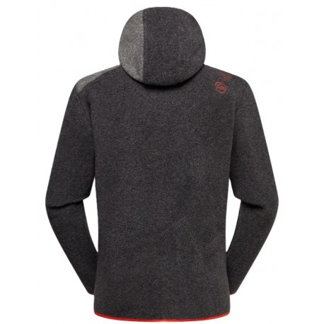 AGON Hoody M Carbon Cherry tomato