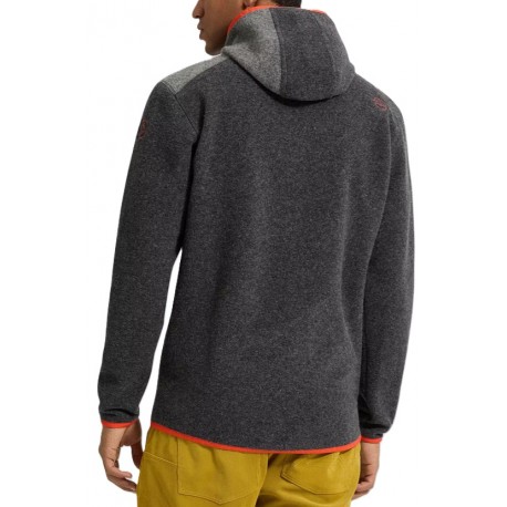 AGON Hoody M Carbon Cherry tomato