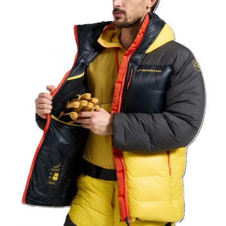 Jaka OLYMPUS Tech Down Parka Black Yellow