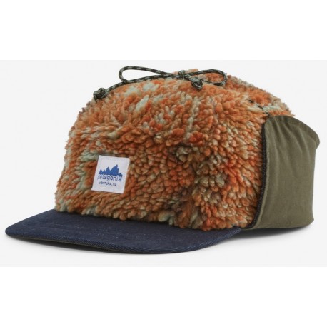 Patagonia cepure RANGE Earflap Cap Sun wave Raptor brown Patagonia cepure RANGE Earflap Cap Sun wave Raptor brown