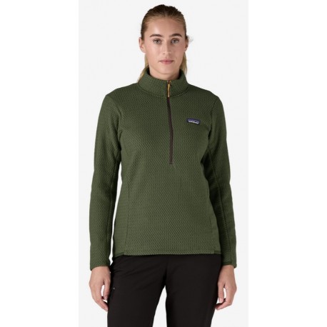 Patagonia R1 AIR Zip Neck W Torrey Pine Green