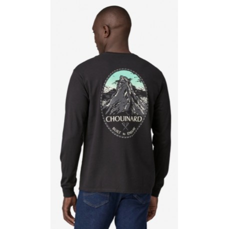 Patagonia CHOUINARD Crest Ringer Responsibili-Tee LS M Black