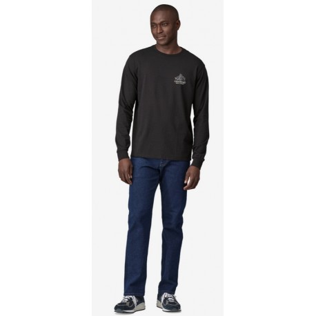 Patagonia CHOUINARD Crest Ringer Responsibili-Tee LS M Black