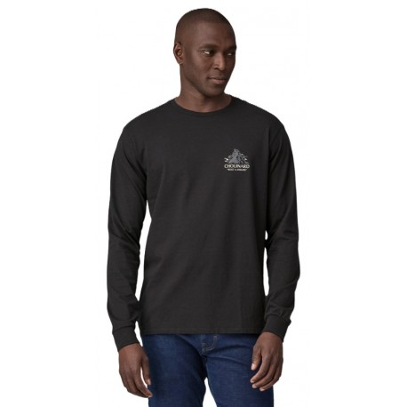 Patagonia CHOUINARD Crest Ringer Responsibili-Tee LS M Black