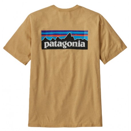 Patagonia krekls P-6 LOGO Responsibili-Tee M Beeswax tan