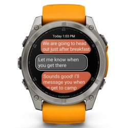 Pulkstenis FENIX 8-51mm, AMOLED Sapph, Ti/Bare/Grpht, SparkOrg/Grp, EMEA