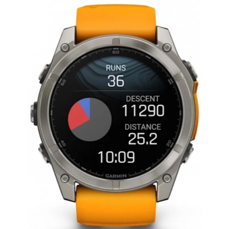 FENIX 8-51mm, AMOLED Sapph, Ti/Bare/Grpht, SparkOrg/Grp, EMEA