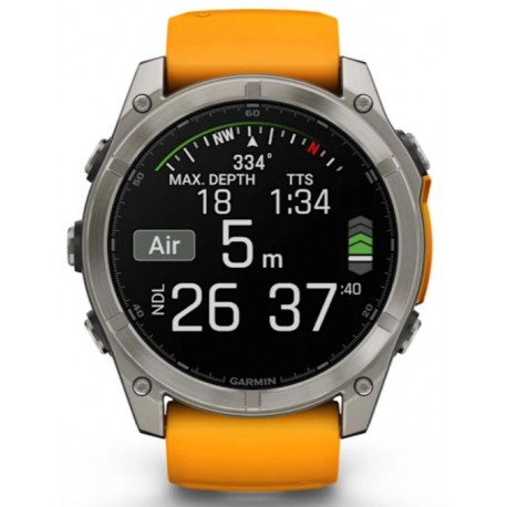 FENIX 8-51mm, AMOLED Sapph, Ti/Bare/Grpht, SparkOrg/Grp, EMEA