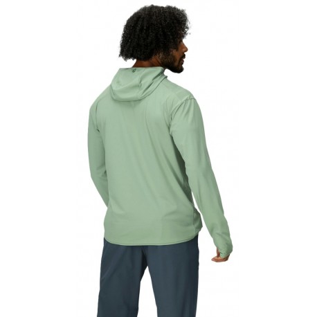 Krekls AREX UPF50 Hoody 01 Agate Green