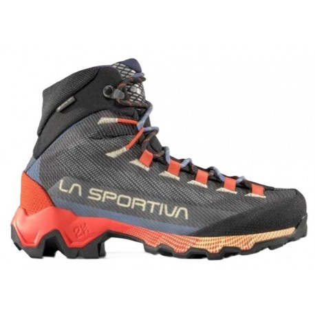 Apavi AEQUILIBRIUM Hike Woman GTX Carbon Cherry tomato