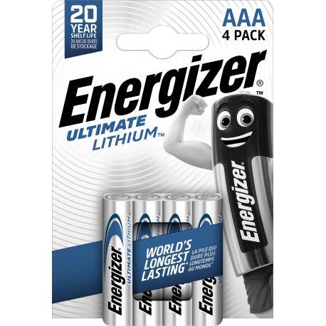 Baterijas ENERGIZER Litija AAA B4 1,5V