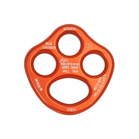 Ekipējuma plāksne XS Rigging Plate Anodised Orange