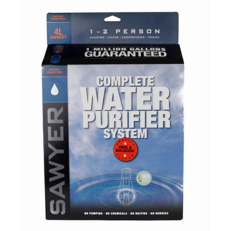 Complete 4 Liter Gravity Water Purification System